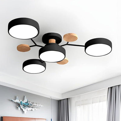 Variant image for LED Plafondlamp 85 cm - Zwart Acryl met Warm en Wit Licht - Moderne Plafonniere voor Slaapkamer en Woonkamer-3