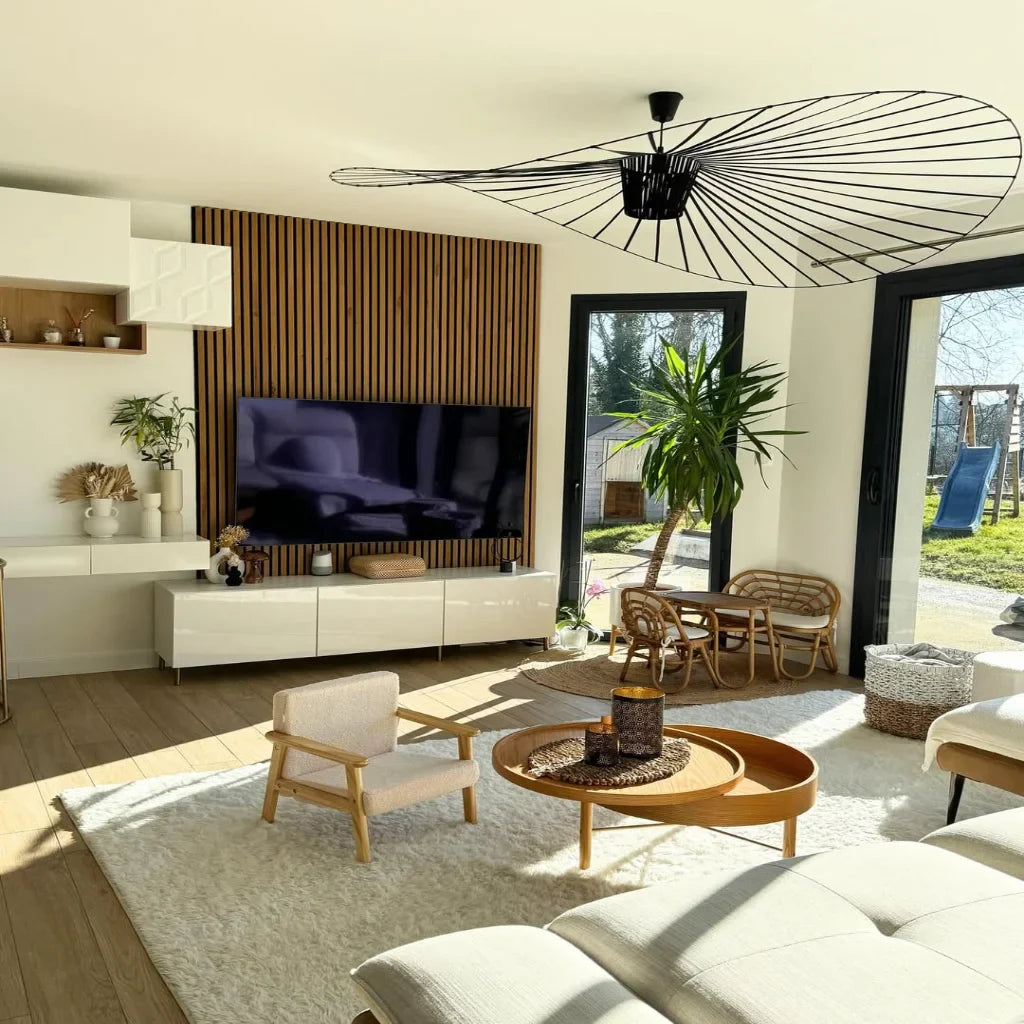 Rosland Vertigo Moderne Strohoed Hanglamp