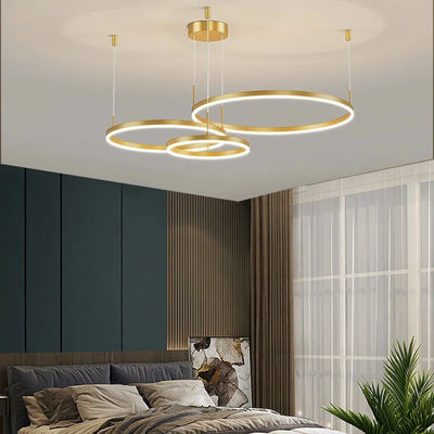 Arisha Moderne Grote Hanglampen Wit Metaal Slaapkamer Woonkamer Tir-Cirkel