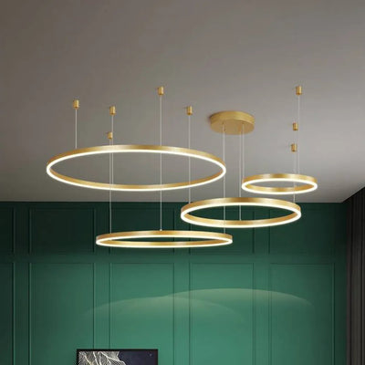 Arisha Moderne Grote Hanglampen Wit Metaal Slaapkamer Woonkamer Tir-Cirkel