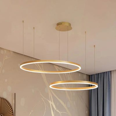 Arisha Moderne Grote Hanglampen Wit Metaal Slaapkamer Woonkamer Tir-Cirkel