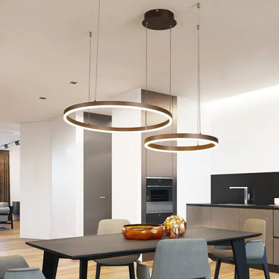 Arisha Moderne Grote Hanglampen Wit Metaal Slaapkamer Woonkamer Tir-Cirkel