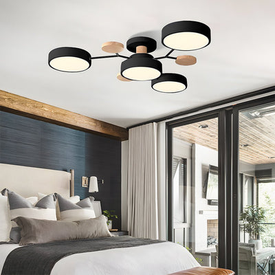 Variant image for LED Plafondlamp 85 cm - Zwart Acryl met Warm en Wit Licht - Moderne Plafonniere voor Slaapkamer en Woonkamer-4