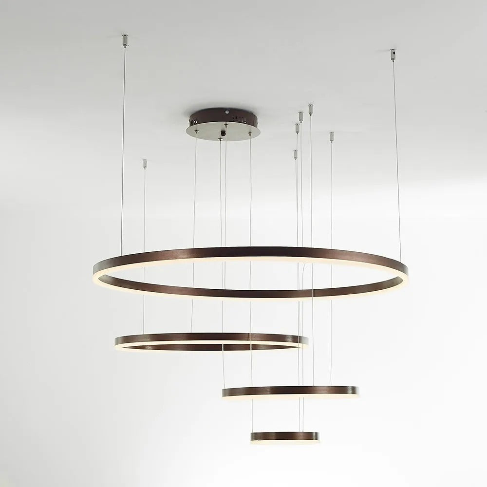 Arisha Moderne Grote Hanglampen Wit Metaal Slaapkamer Woonkamer Tir-Cirkel