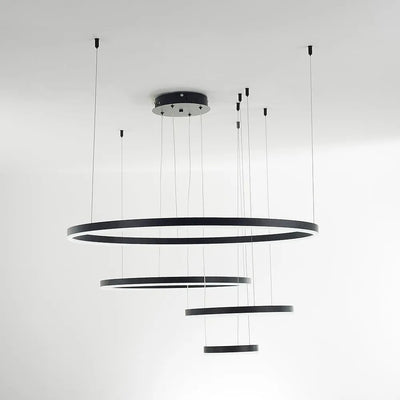 Arisha Moderne Grote Hanglampen Wit Metaal Slaapkamer Woonkamer Tir-Cirkel