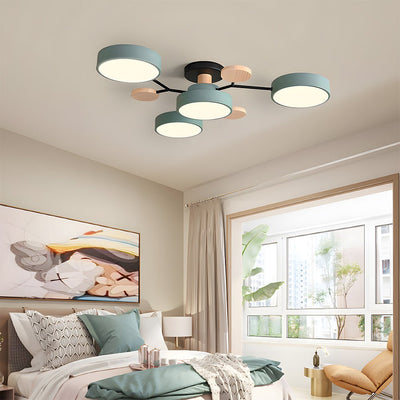 LED Plafondlamp 85 cm - Zwart Acryl met Warm en Wit Licht - Moderne Plafonniere voor Slaapkamer en Woonkamer-3