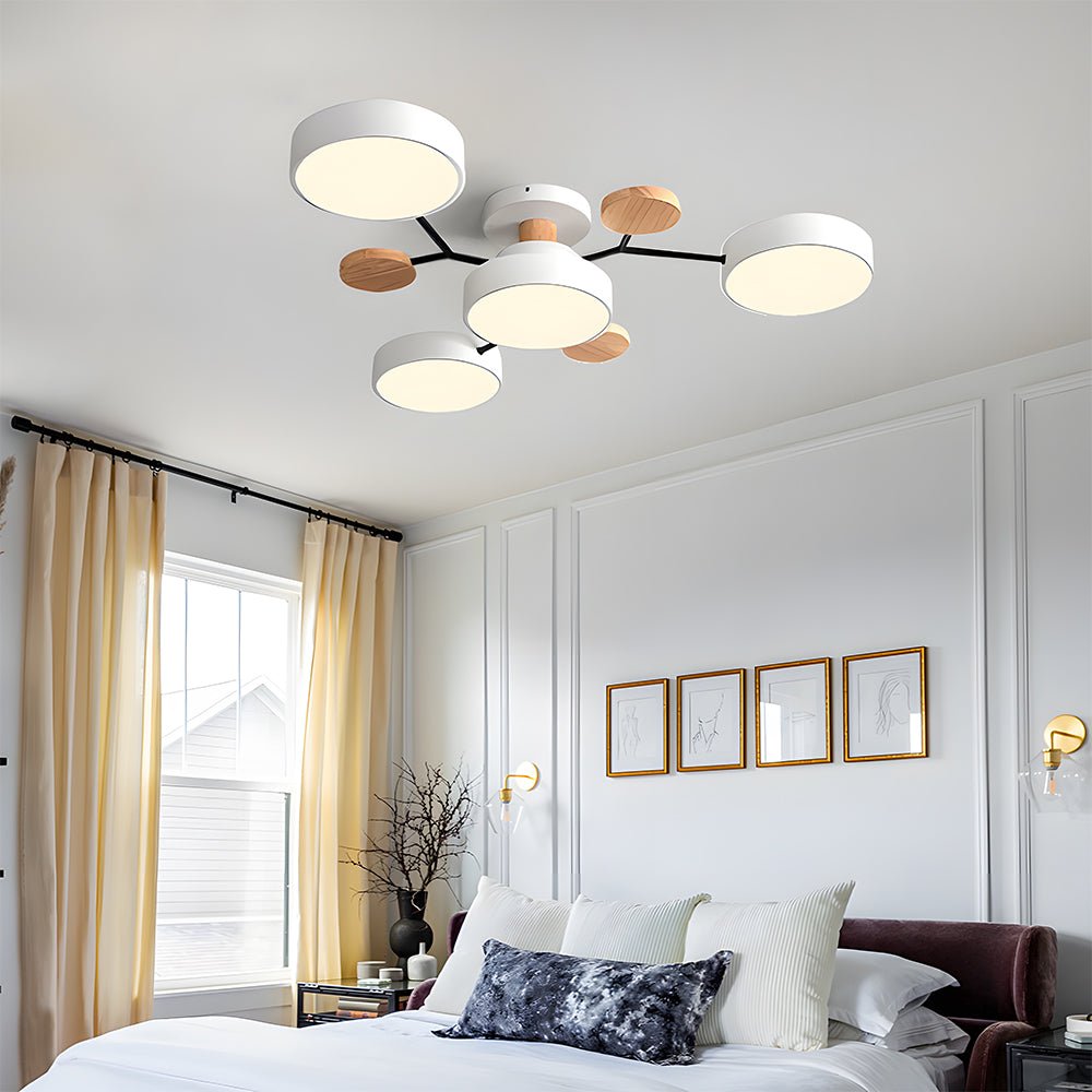 Variant image for LED Plafondlamp 85 cm - Zwart Acryl met Warm en Wit Licht - Moderne Plafonniere voor Slaapkamer en Woonkamer-8