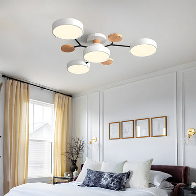 Variant image for LED Plafondlamp 85 cm - Zwart Acryl met Warm en Wit Licht - Moderne Plafonniere voor Slaapkamer en Woonkamer-8