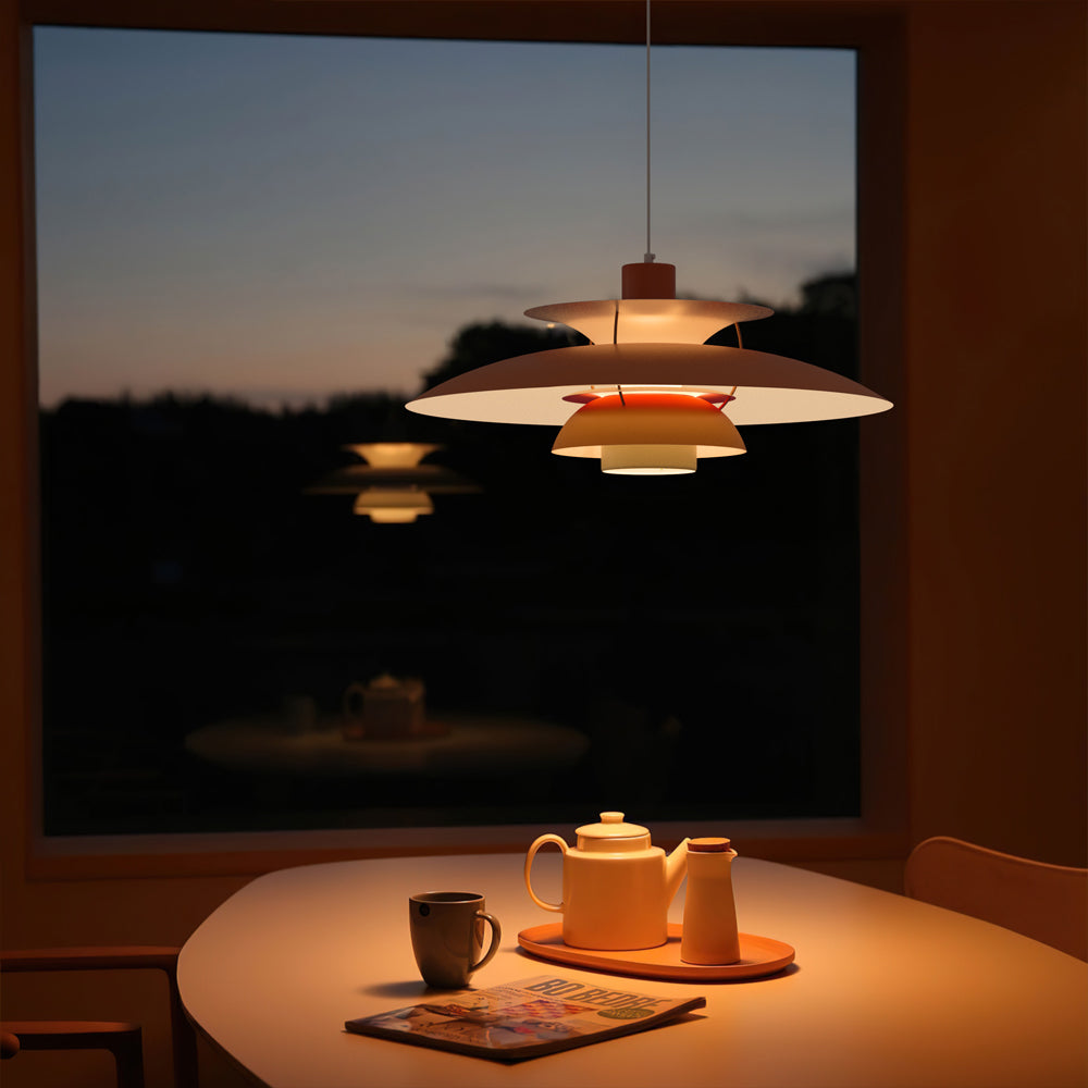Kiff Moderne Deense meerlaagse hanglamp