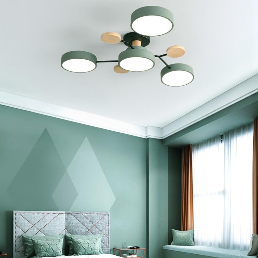 LED Plafondlamp 85 cm - Zwart Acryl met Warm en Wit Licht - Moderne Plafonniere voor Slaapkamer en Woonkamer-2