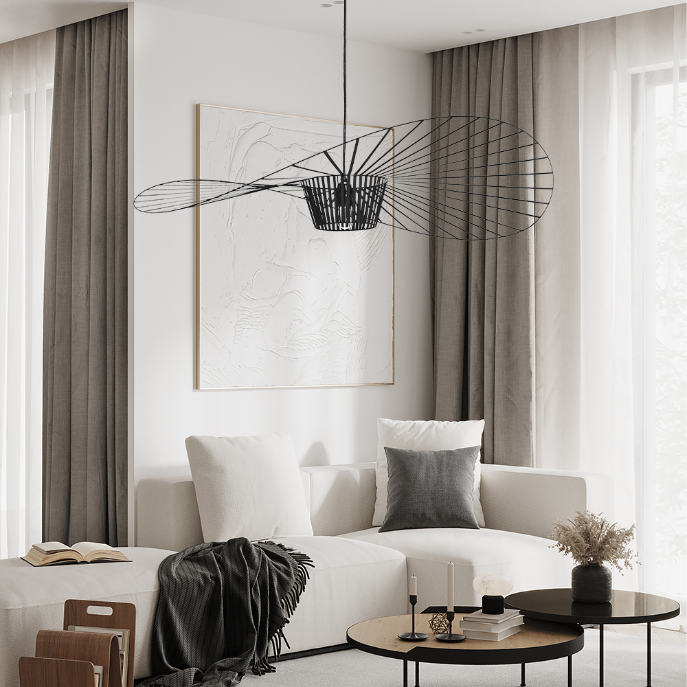 Rosland Vertigo Moderne Strohoed Hanglamp