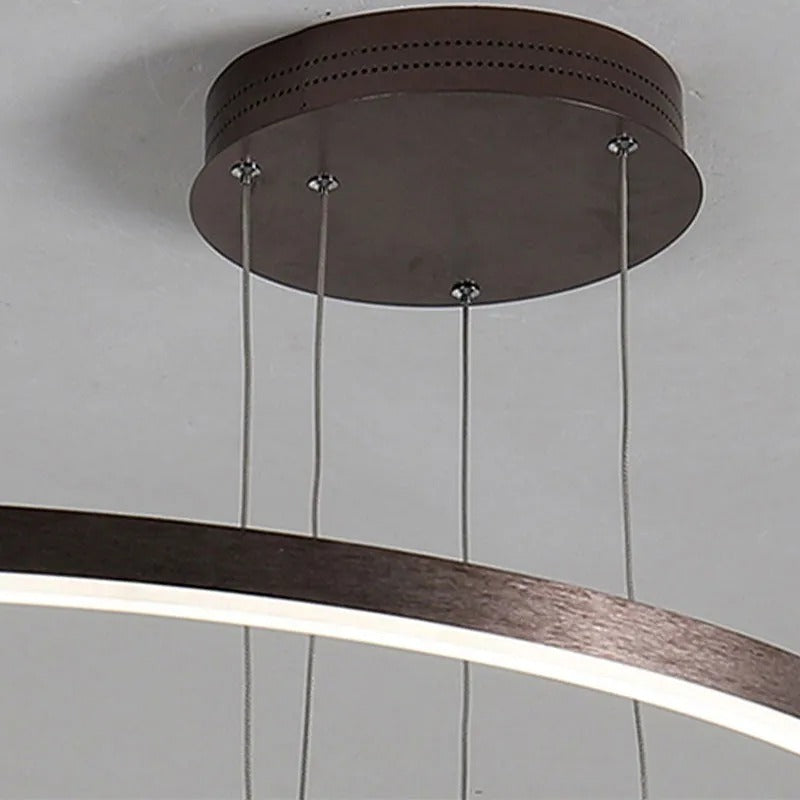 Arisha Moderne Grote Hanglampen Wit Metaal Slaapkamer Woonkamer Tir-Cirkel