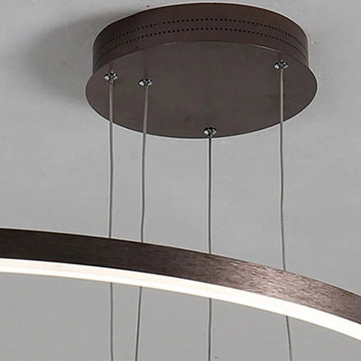 Arisha Moderne Grote Hanglampen Wit Metaal Slaapkamer Woonkamer Tir-Cirkel