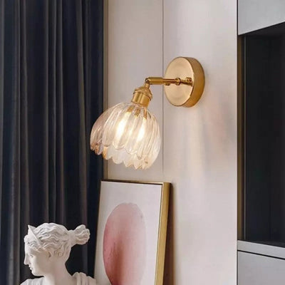 Freya Lotus glazen wandlamp