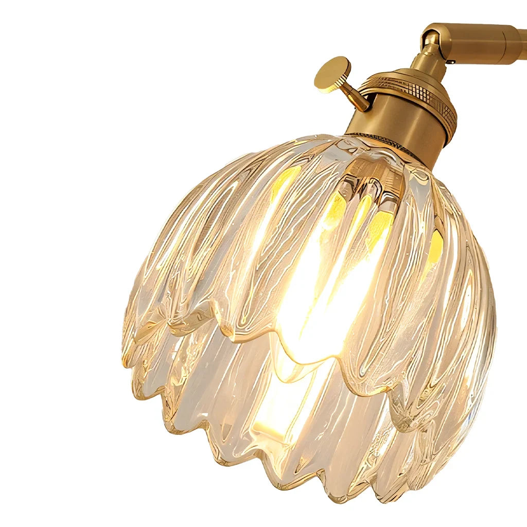 Freya Lotus glazen wandlamp
