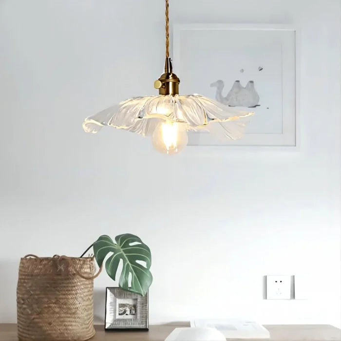 Dennehy Lotus Retro Glazen Hanglamp