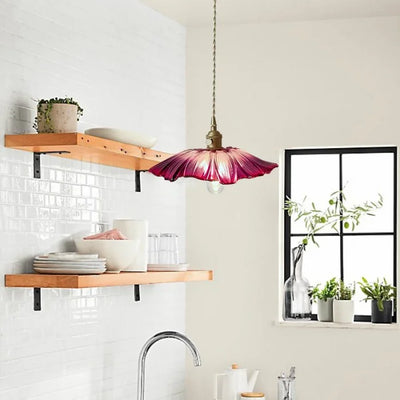 Dennehy Lotus Retro Glazen Hanglamp