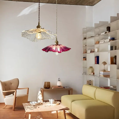 Dennehy Lotus Retro Glazen Hanglamp