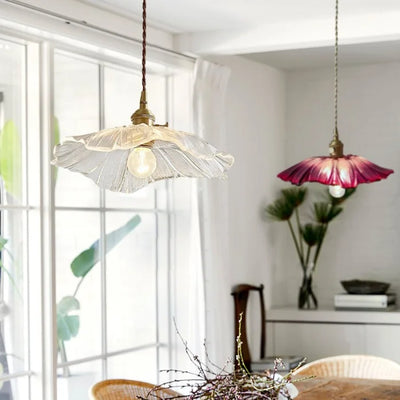 Dennehy Lotus Retro Glazen Hanglamp
