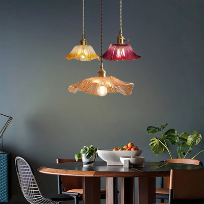 Dennehy Lotus Retro Glazen Hanglamp
