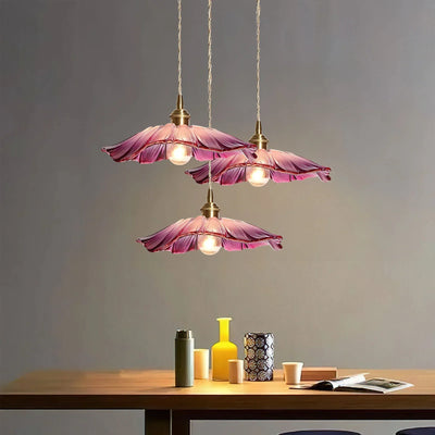Dennehy Lotus Retro Glazen Hanglamp