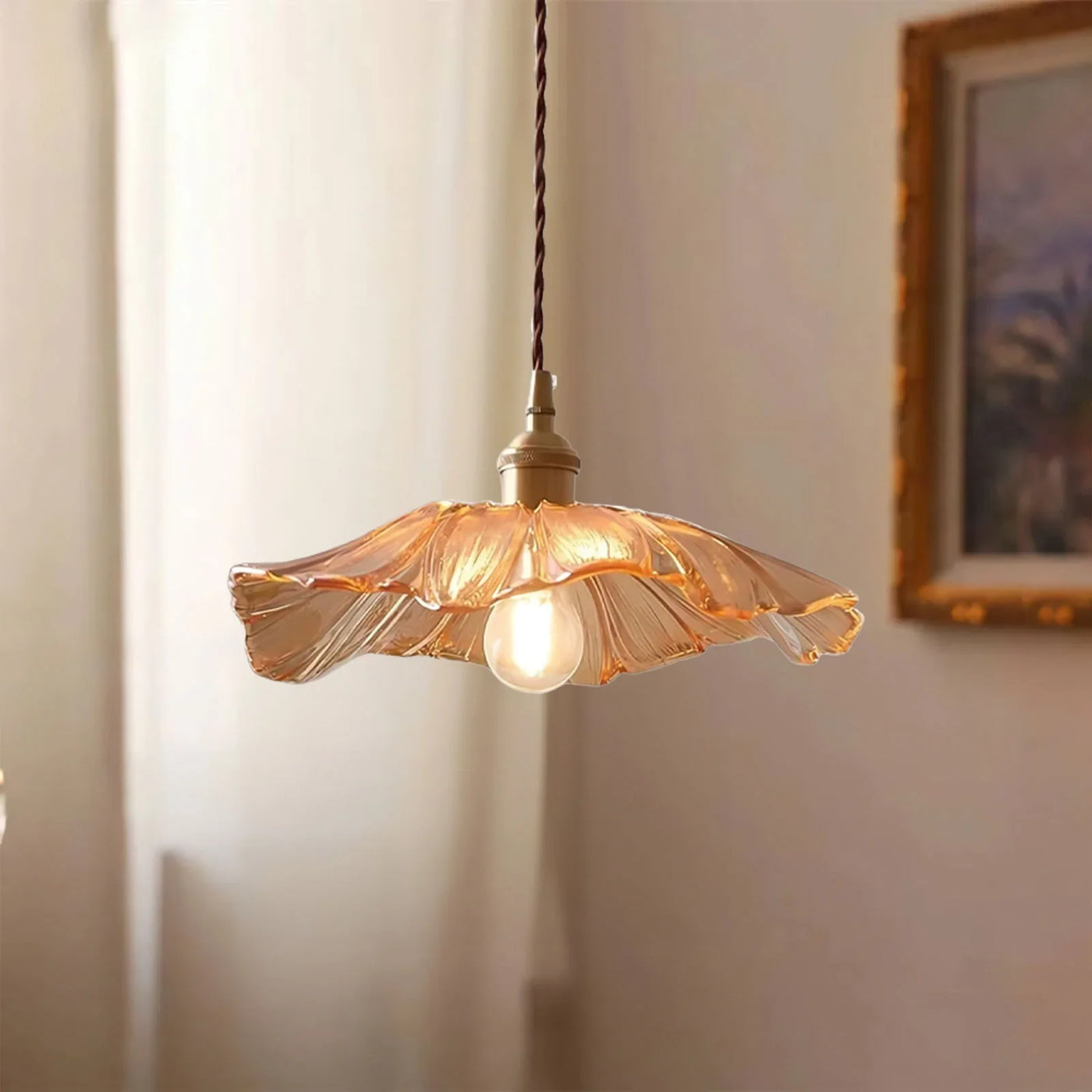 Dennehy Lotus Retro Glazen Hanglamp