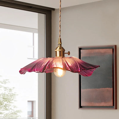 Dennehy Lotus Retro Glazen Hanglamp