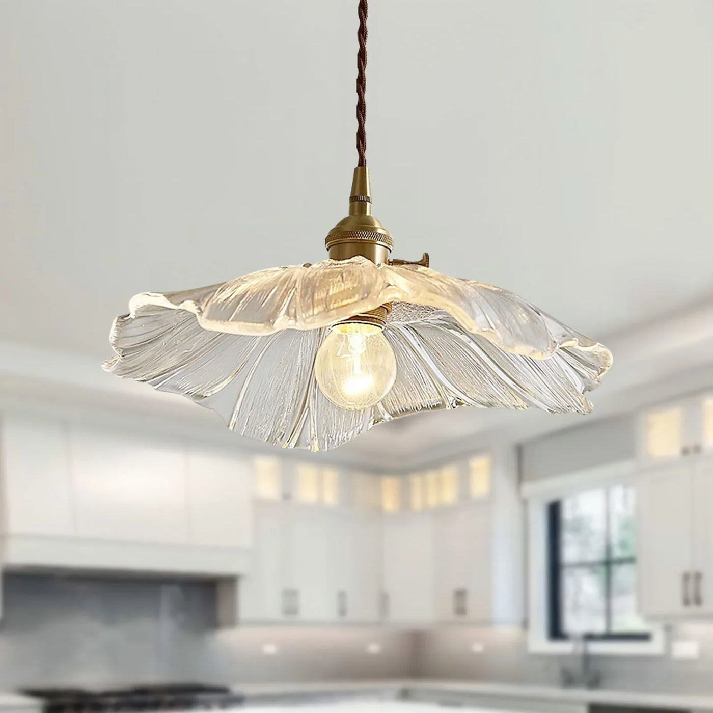 Dennehy Lotus Retro Glazen Hanglamp