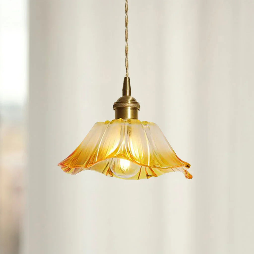 Dennehy Lotus Retro Glazen Hanglamp