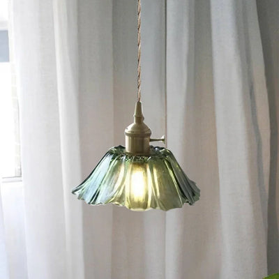 Dennehy Lotus Retro Glazen Hanglamp