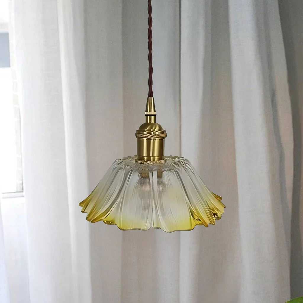 Dennehy Lotus Retro Glazen Hanglamp