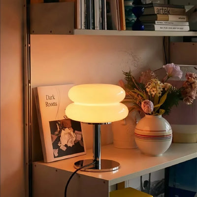 Finn Bauhaus minimalistische glazen tafellamp