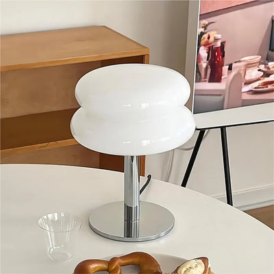 Finn Bauhaus minimalistische glazen tafellamp