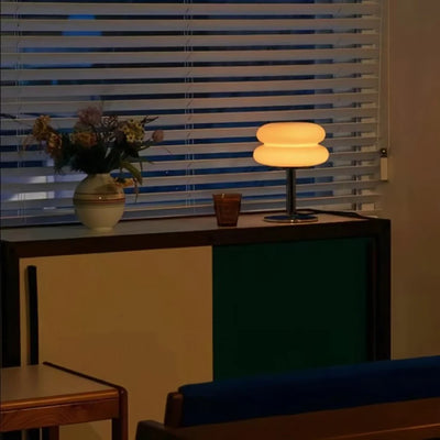 Finn Bauhaus minimalistische glazen tafellamp