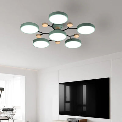 Murray Macaron Moleculaire LED-plafondlamp