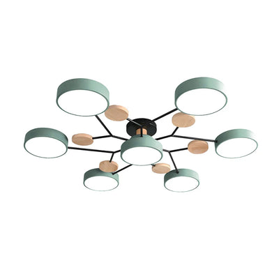 Murray Macaron Moleculaire LED-plafondlamp