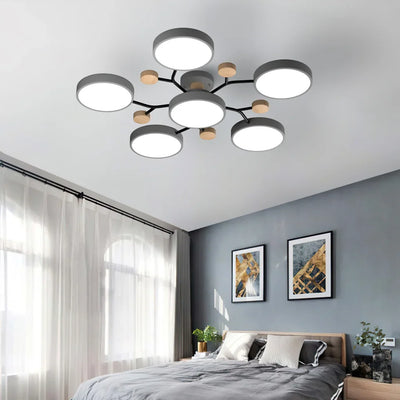 Murray Macaron Moleculaire LED-plafondlamp