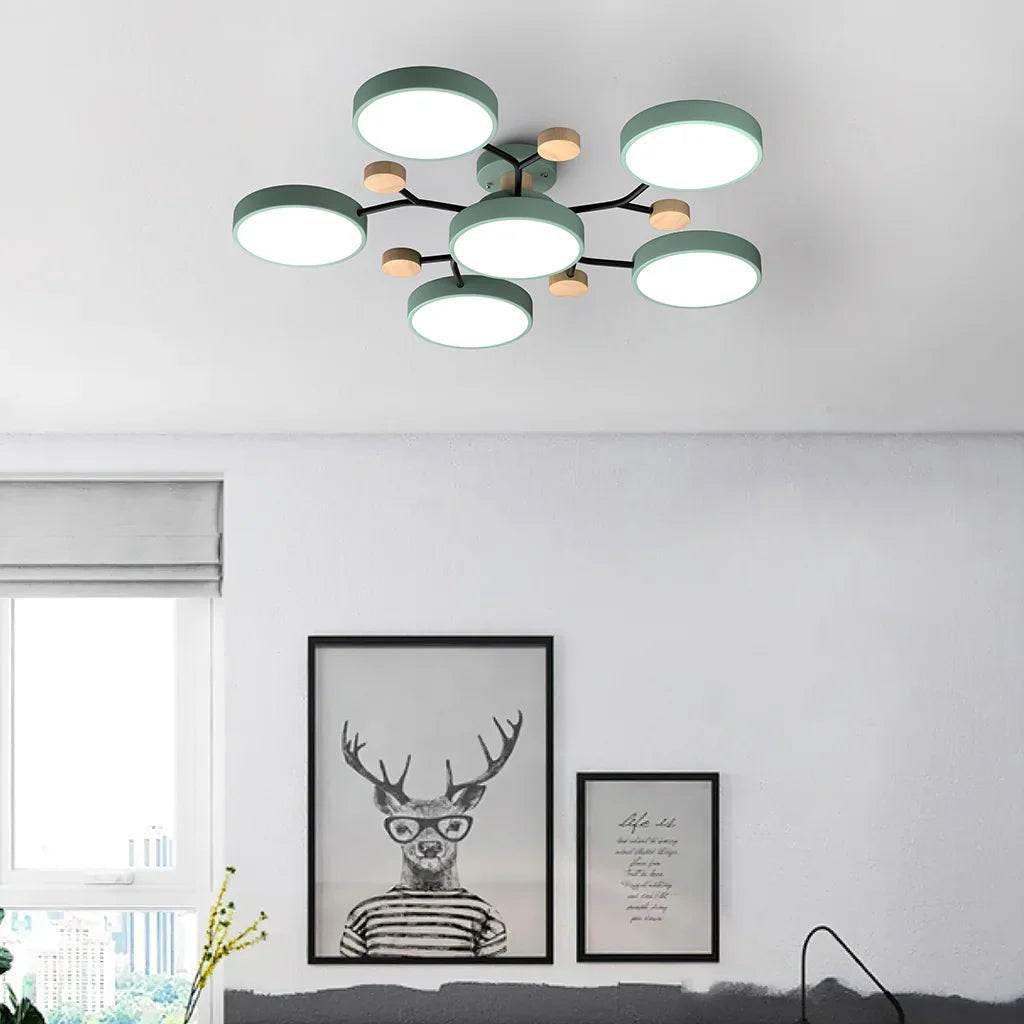 Murray Macaron Moleculaire LED-plafondlamp