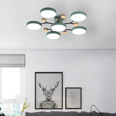 Murray Macaron Moleculaire LED-plafondlamp