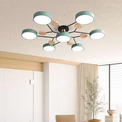 Murray Macaron Moleculaire LED-plafondlamp