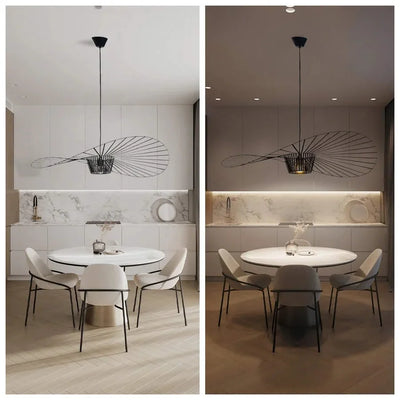 Rosland Vertigo Moderne Strohoed Hanglamp