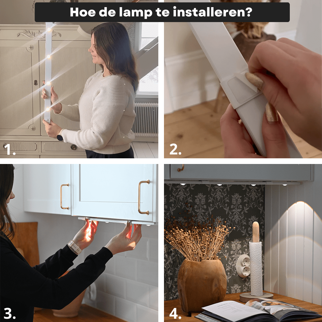 Kastverlichting Verstelbaar met Bewegingssensor Oplaadbaar& Draadloos 21cm 2 Stuks kopen bij Kastverlichting Verstelbaar met Bewegingssensor Oplaadbaar& Draadloos 21cm 2 Stuks kopen bij