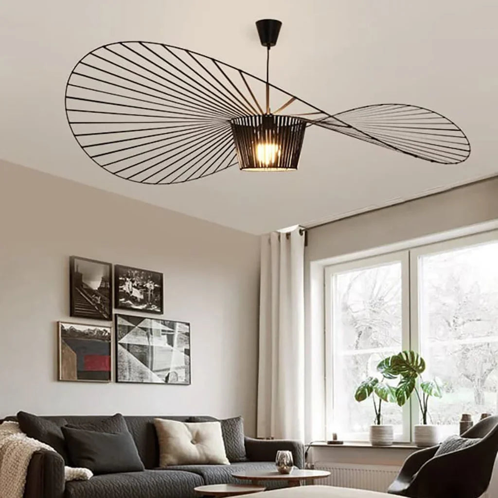 Rosland Vertigo Moderne Strohoed Hanglamp