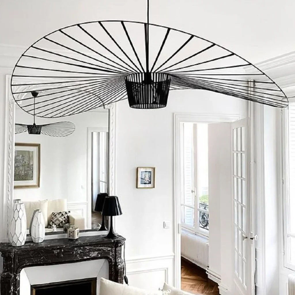 Rosland Vertigo Moderne Strohoed Hanglamp