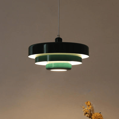 Vintage LED Hanglamp voor Woonkamer en Eettafel – Retro Metalen Lamp in Oranje, Rood, Geel, Roze, Groen, Wit 0