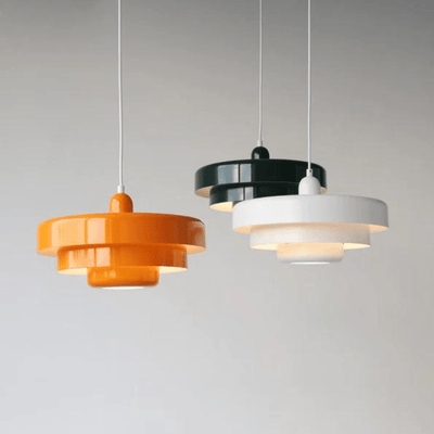 Vintage LED Hanglamp voor Woonkamer en Eettafel – Retro Metalen Lamp in Oranje, Rood, Geel, Roze, Groen, Wit 3