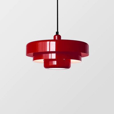 Vintage LED Hanglamp voor Woonkamer en Eettafel – Retro Metalen Lamp in Oranje, Rood, Geel, Roze, Groen, Wit 4