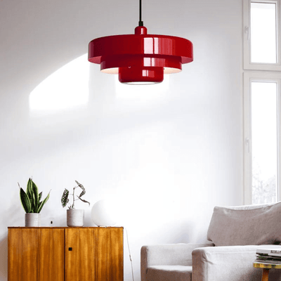 Vintage LED Hanglamp voor Woonkamer en Eettafel – Retro Metalen Lamp in Oranje, Rood, Geel, Roze, Groen, Wit 6