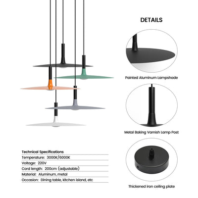 Vink platte led hanglamp