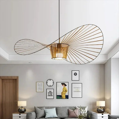 Rosland Vertigo Moderne Strohoed Hanglamp